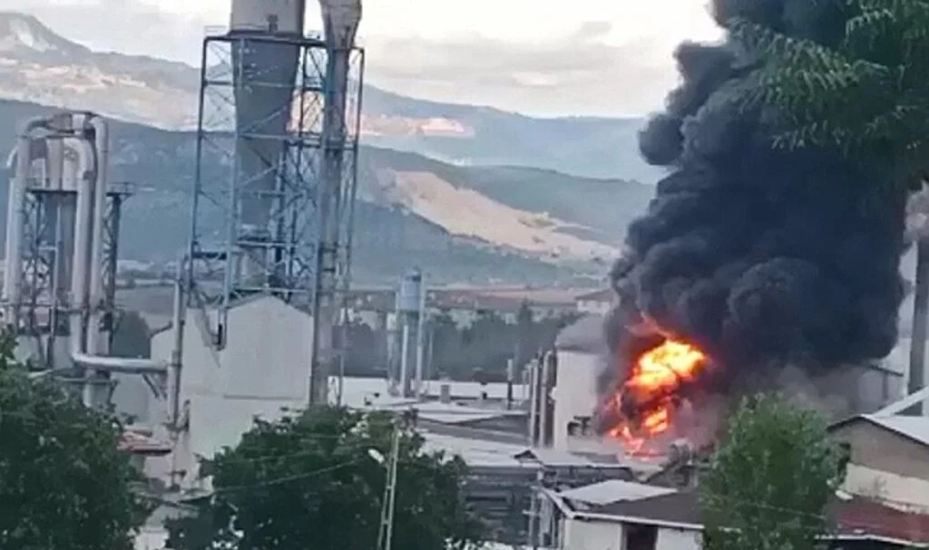 Samsun'da orman ürünleri fabrikasında yangın