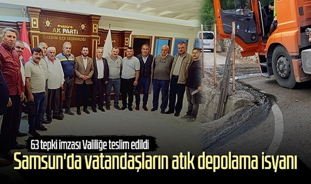 Samsun'da vatandaşların atık depolama isyanı 