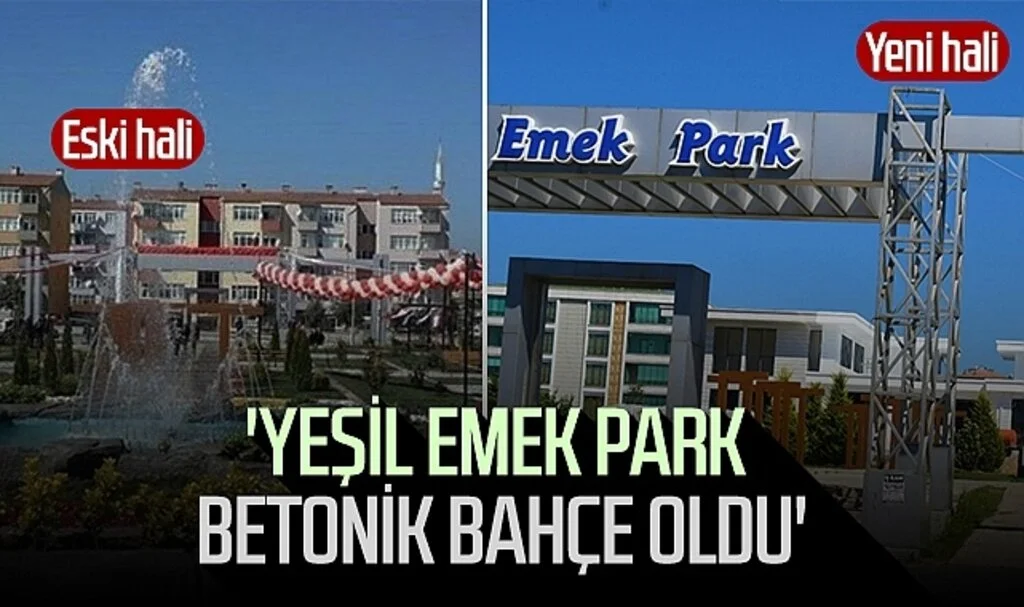 Samsun'da 'Yeşil Emek Park Betonik Bahçe Oldu'