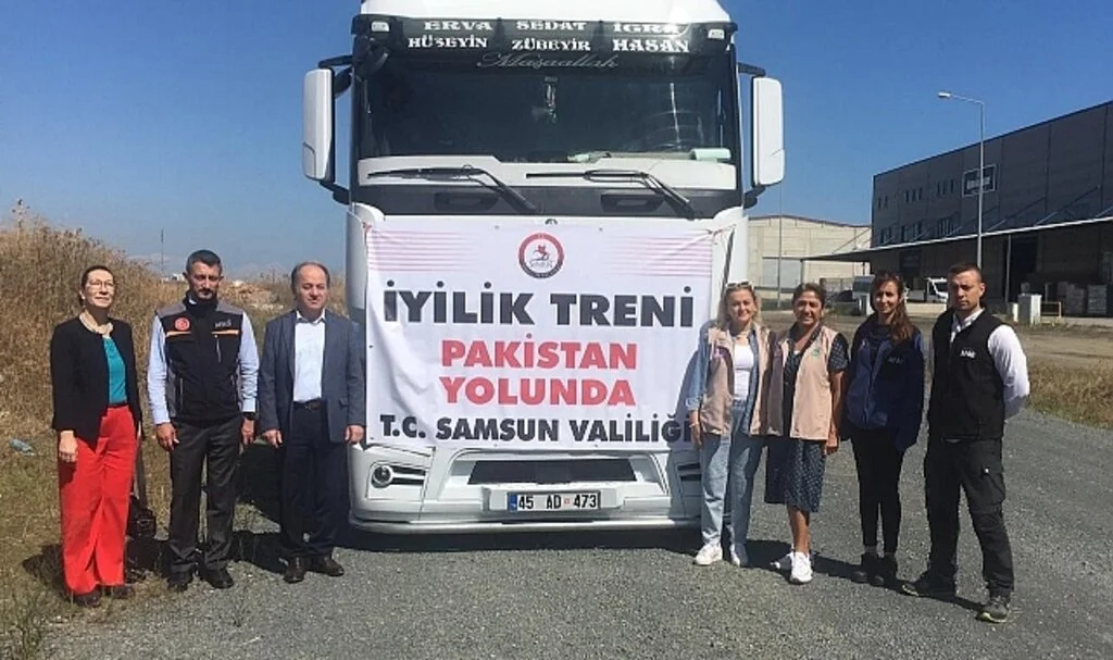 Samsun’dan Pakistan’a gıda yüklü yardım TIR'ı
