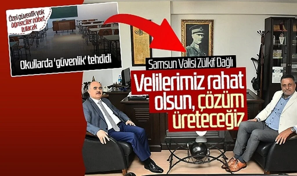 Samsun Valisi Zülkif Dağlı, okullarda 'özel güvenlik personeli' sorunu hakkında konuştu