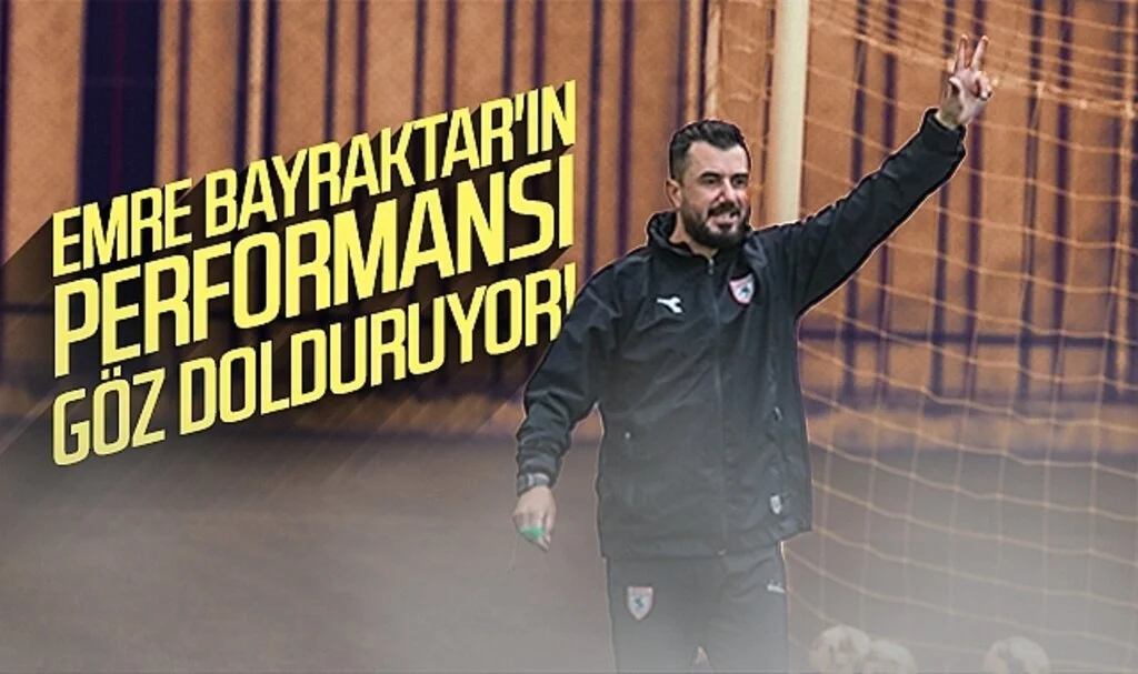 Samsunspor'da Emre Bayraktar'ın performansı göz dolduruyor!