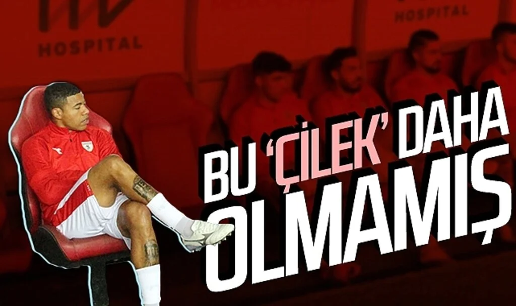 Samsunspor'un 'çilek' transferi Douglas Tanque toplam 23 dakika forma giyebildi