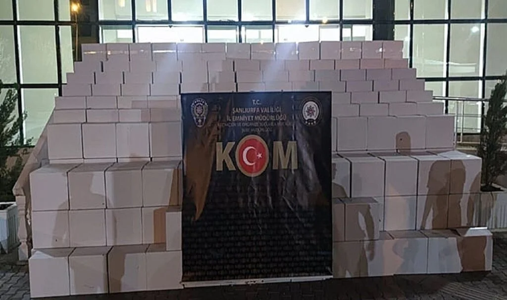 Şanlıurfa’da 4 milyon 870 bin makaron ele geçirildi
