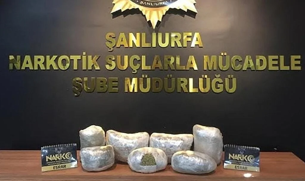 Şanlıurfa'da 5 kilo 650 gram esrar ele geçirildi