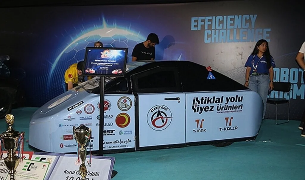 "Şerife Bacı'nın Torunları" elektrikli otomobille TEKNOFEST'te
