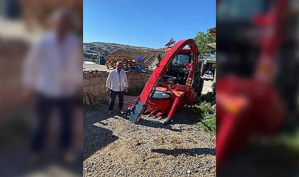 Silaj makinesine bacağını kaptıran çiftçinin bileği koptu
