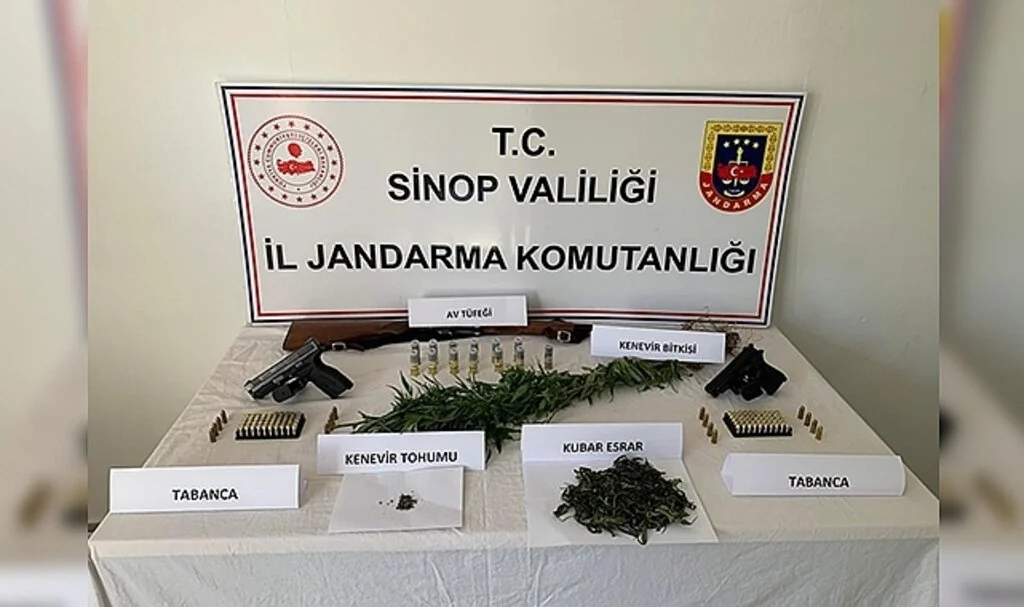 Sinop’ta jandarmadan uyuşturucu operasyonunda 1 gözaltı