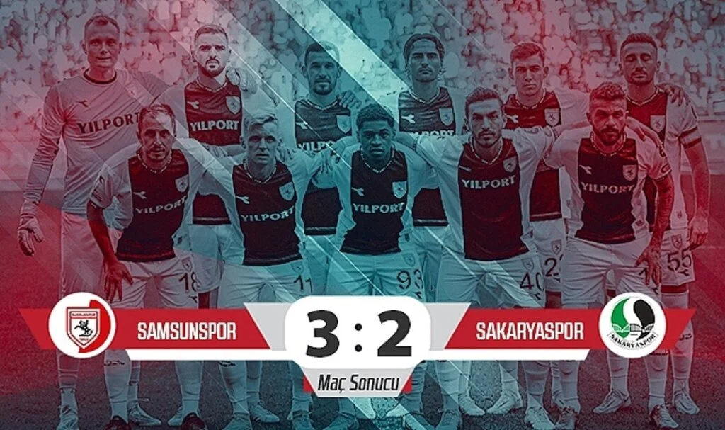 Son Dakika!... Samsunspor: 3 - Sakaryaspor: 2 (Maç Sonucu)