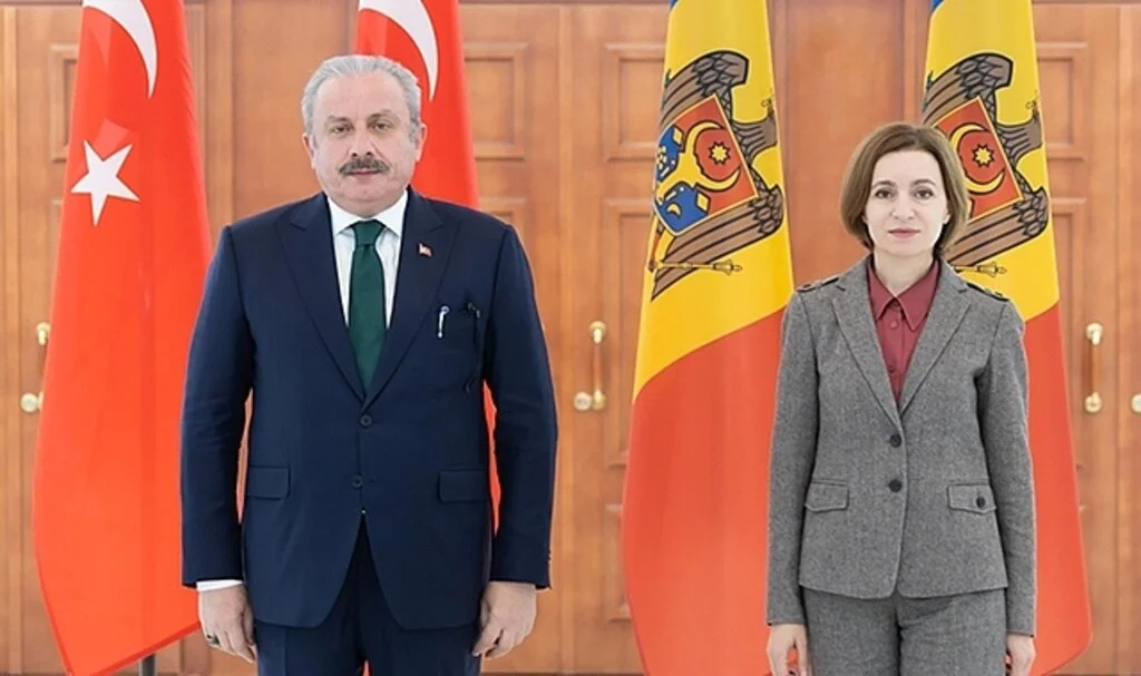 TBMM Başkanı Şentop, Moldova Cumhurbaşkanı Sandu ile görüştü