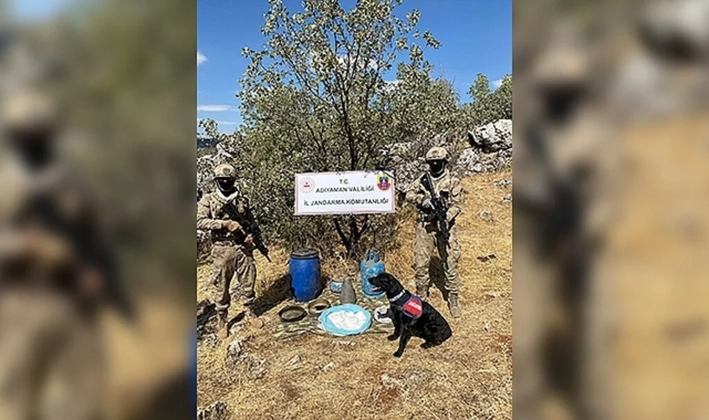 Terör örgütüne ait yaşam malzemesi bulundu