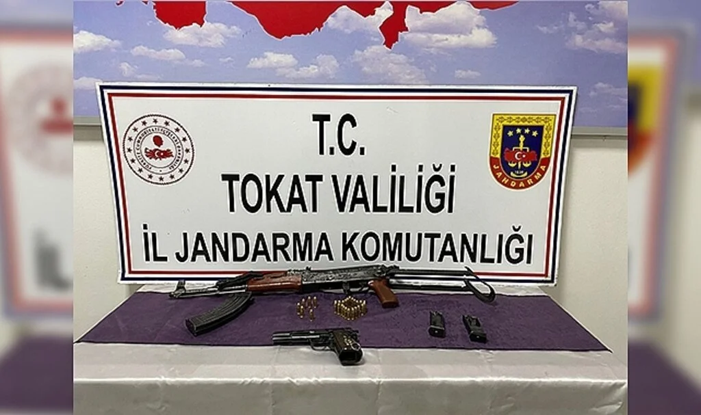 Tokat'ta kalaşnikof tüfek ele geçirildi