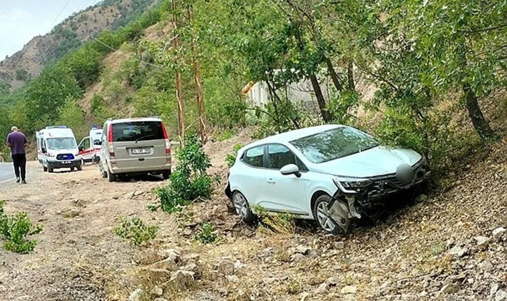 Tunceli’de araç yoldan çıktı: 3 yaralı