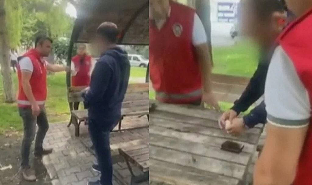 Yakalanacağını anladı, uyuşturucuyu ağzına sakladı