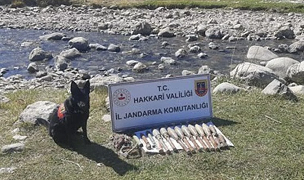 Yüksekova kırsalında silah ve mühimmat ele geçirildi