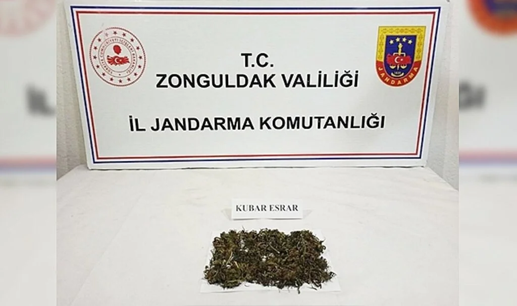 Zonguldak Jandarma’dan uyuşturucu operasyonu