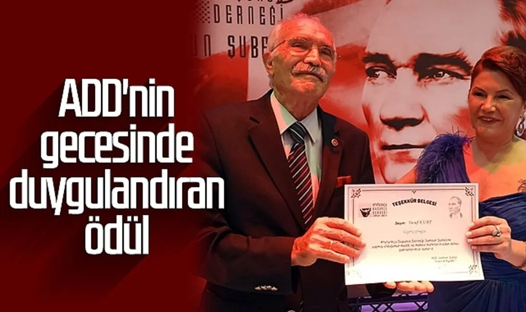Emekli Öğretmen Yusuf Kurt, ADD Samsun'a Bağışta Bulundu