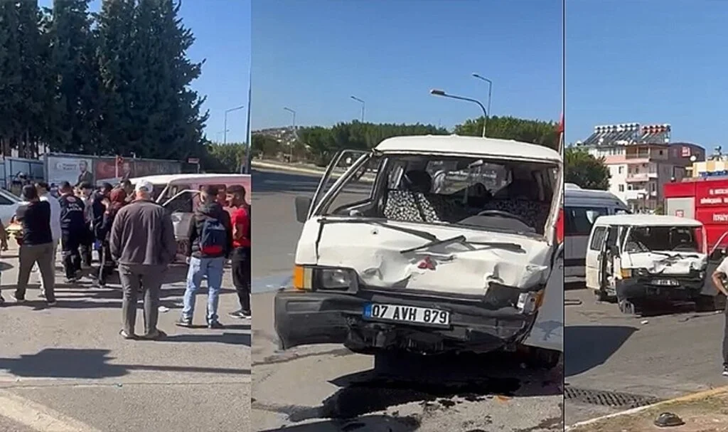 Antalya'da otomobil ile kamyonet çarpıştı: 2 yaralı