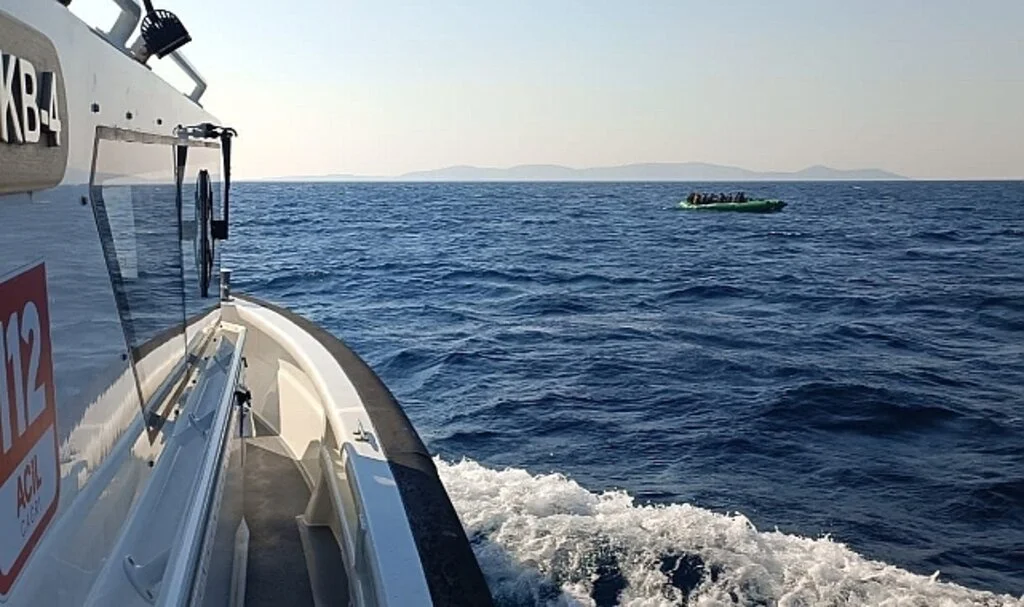 Aydın’da 34 düzensiz göçmen kurtarıldı