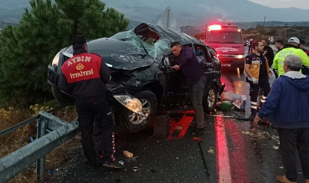Aydın'da trafik kazası: 1 ölü, 1 yaralı