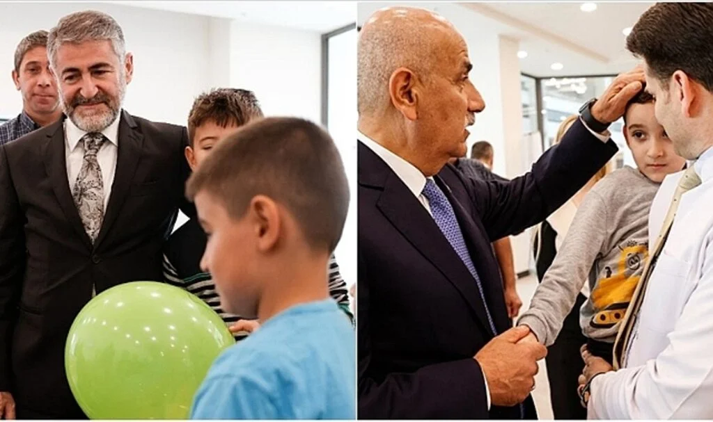Bakanlar Nebati ve Kirişci maden patlamasında yaralanan işçilerin ailelerini hastanede ziyaret etti
