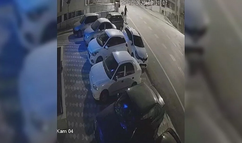 Başkentteki kablo hırsızları kamerada