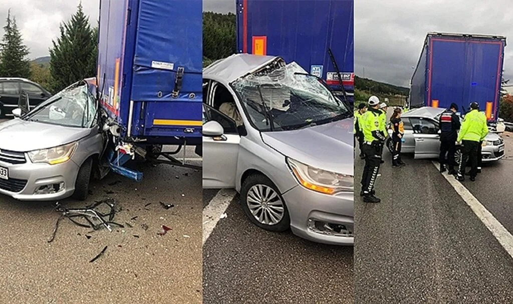 Bursa'da yağışlı hava kazayı beraberinde getirdi: 2 ölü