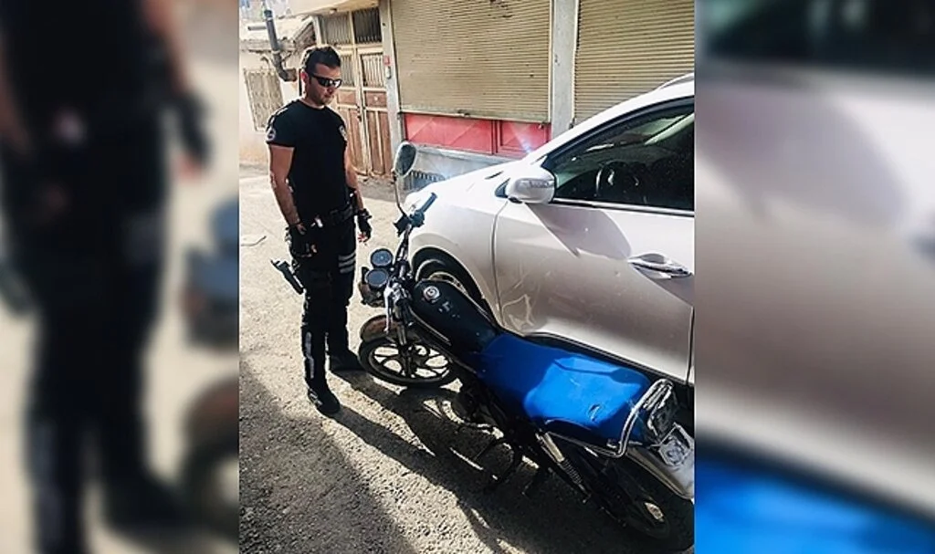 Çalıntı motosikletle polislerden kaçamadı