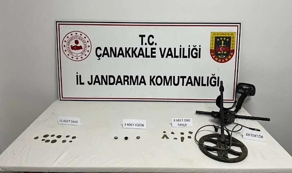 Çanakkale'de tarihi eser kaçakçılarına darbe