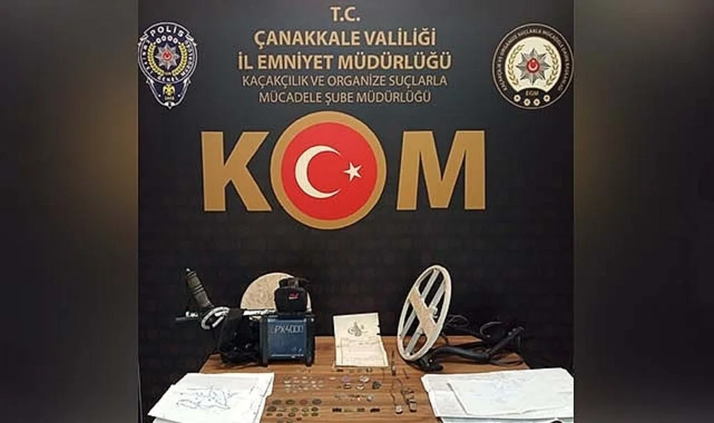 Çanakkale’de tarihi eser kaçakçılığı operasyonu
