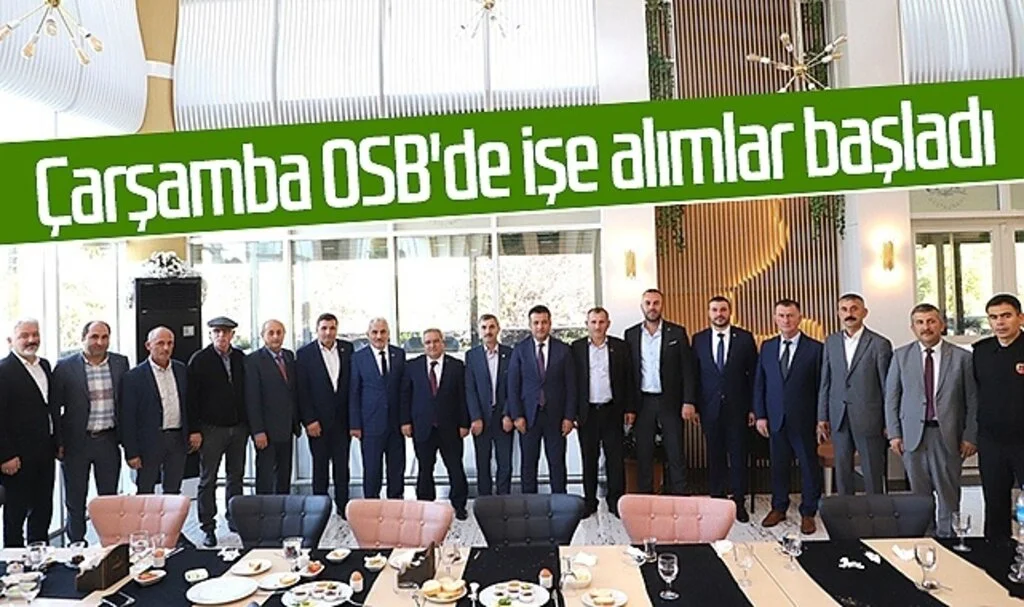 Çarşamba Belediye Başkanı Halit Doğan: "OSB'de iş alımları başladı"