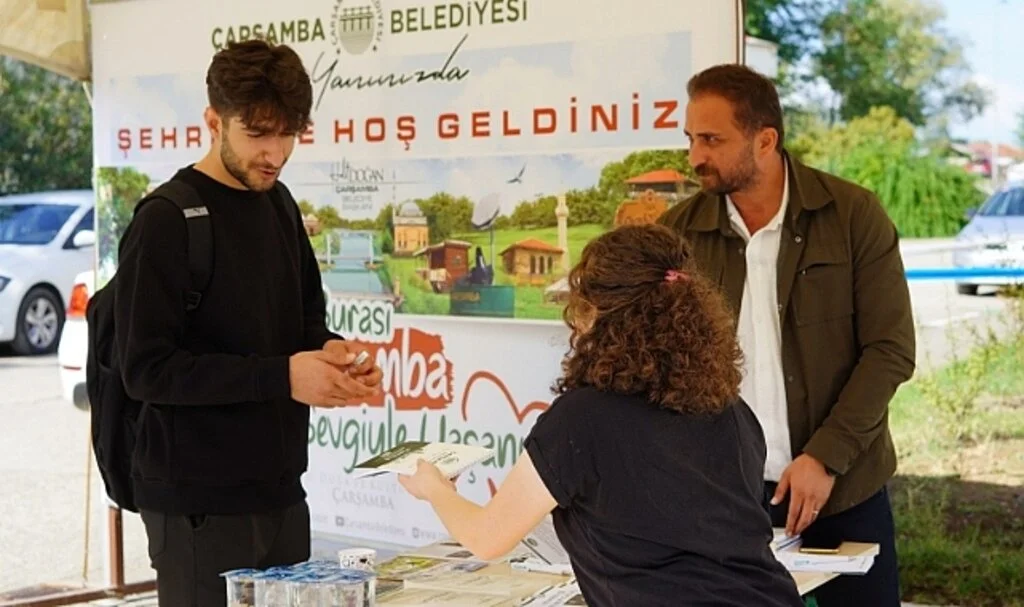 Çarşamba Belediyesi'nden öğrencilere özel karşılama