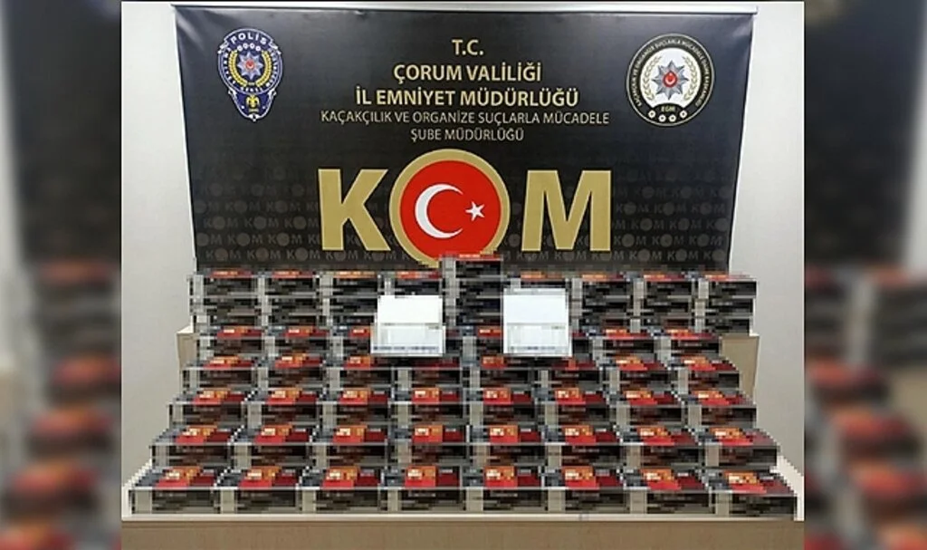 Çorum'da kaçak sigara operasyonu