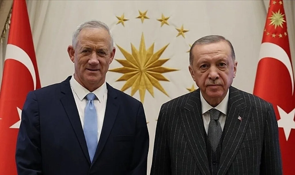 Cumhurbaşkanı Erdoğan, İsrail Savunma Bakanı Gantz'ı kabul etti