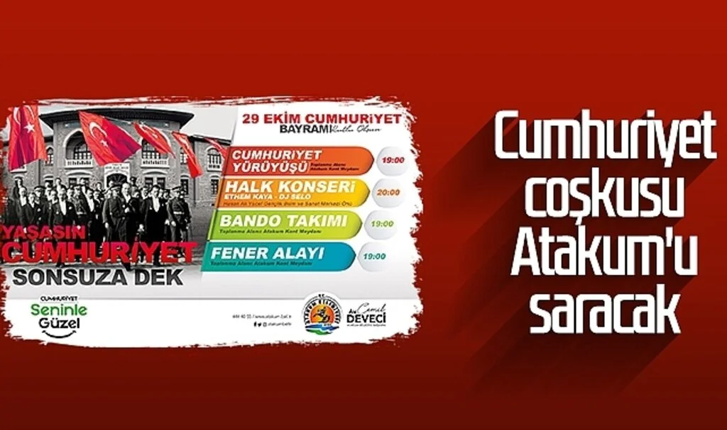 Cumhuriyet coşkusu Atakum'u saracak