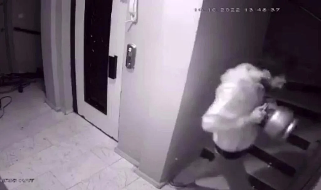 Esenyurt'ta madde bağımlısı şahıs, komşusunun kapısını piknik tüpüyle kırdı