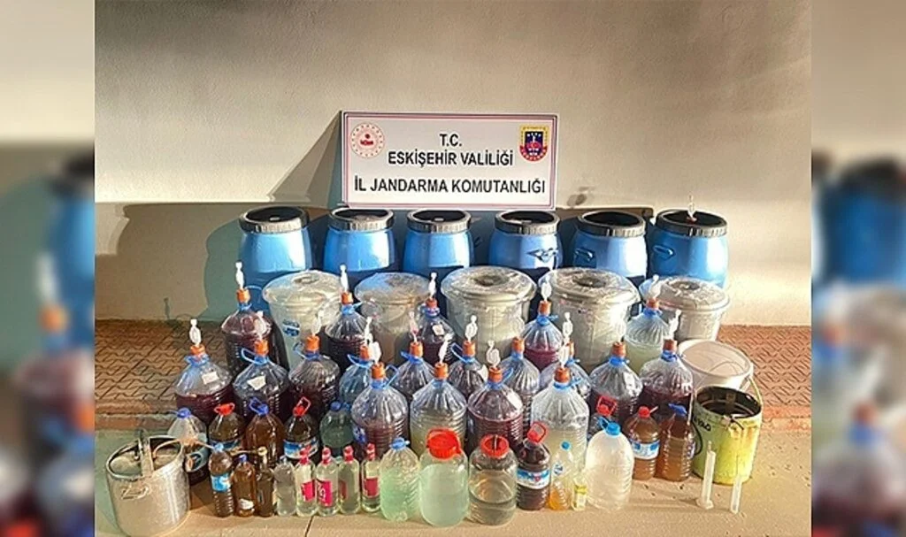 Eskişehir’de kaçak içki imal eden şüpheli yakalandı