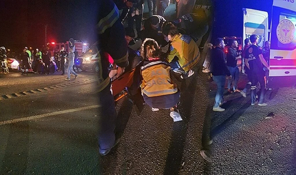 Gaziantep'te feci kaza: 2 ölü, 6 yaralı