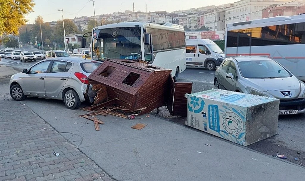 Gaziosmanpaşa’da facianın eşiğinden dönülen kaza: 1 yaralı