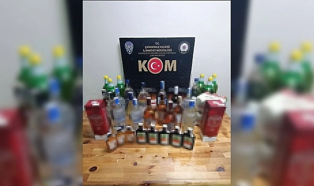 Gelibolu’da kaçak içki operasyonu