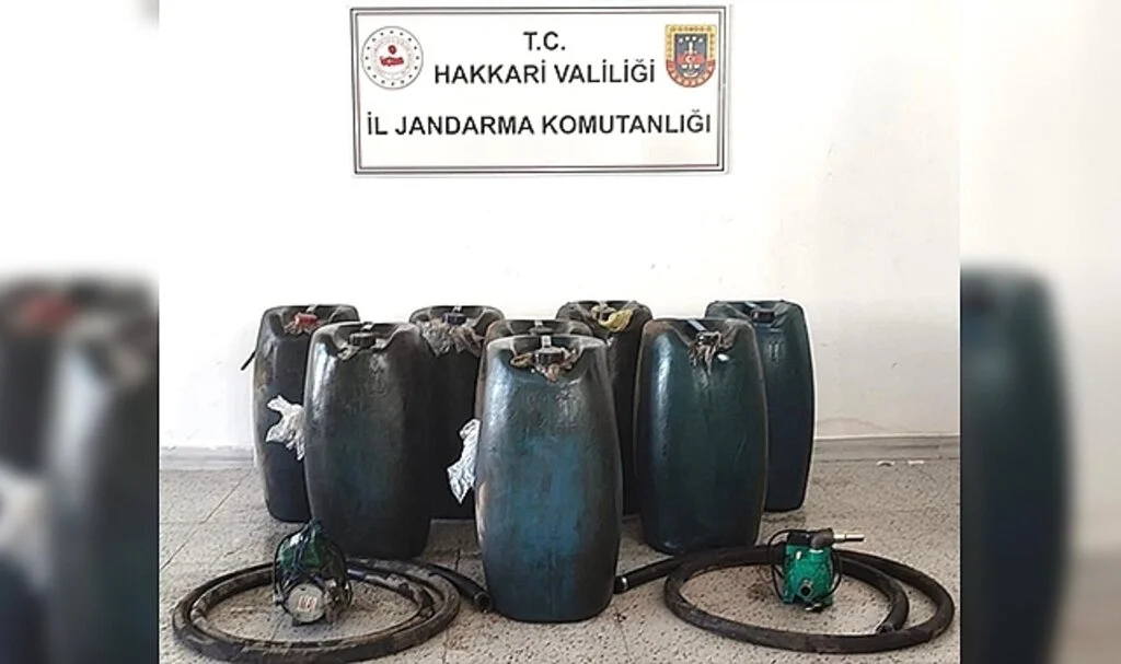 Hakkari’de 520 litre kaçak akaryakıt ele geçirildi
