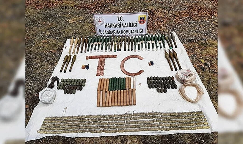 Hakkari’de çok sayıda mühimmat ele geçirildi