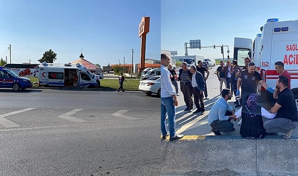 Hasta taşıyan ambulans ile otomobil çarpıştı: 1 yaralı