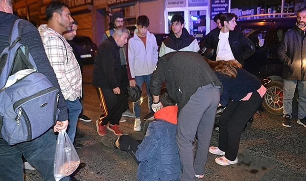 Hatalı sollama kazayla sonuçlandı: O anlar kamerada