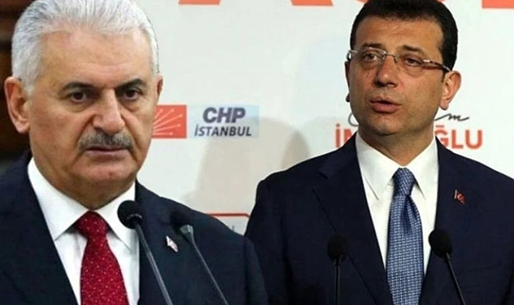 İBB Başkanı İmamoğlu trafik kazası geçiren Binali Yıldırım'ı ziyaret etti
