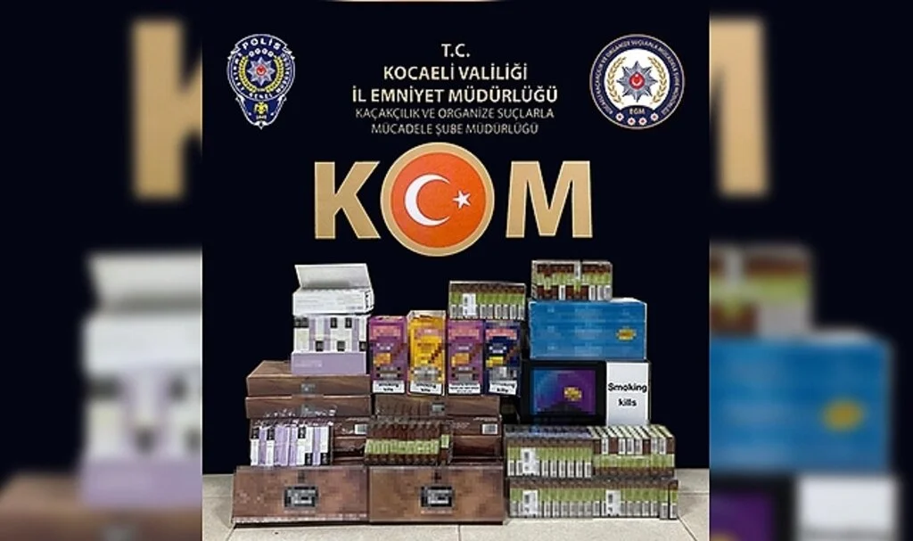 İş yerine yapılan baskında 220 paket bandrolsüz sigara ele geçirildi