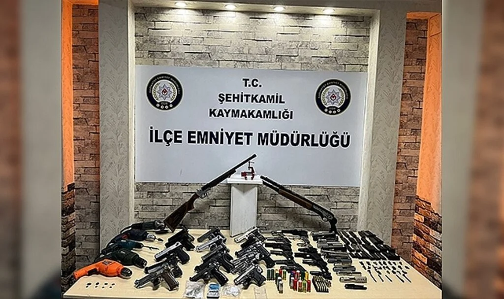 Kaçak silah imalathanesine baskın