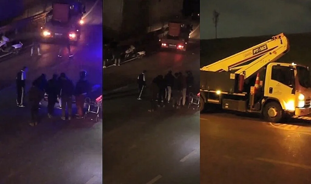 Kaza yapan motosikletli kurye ağır yaralandı