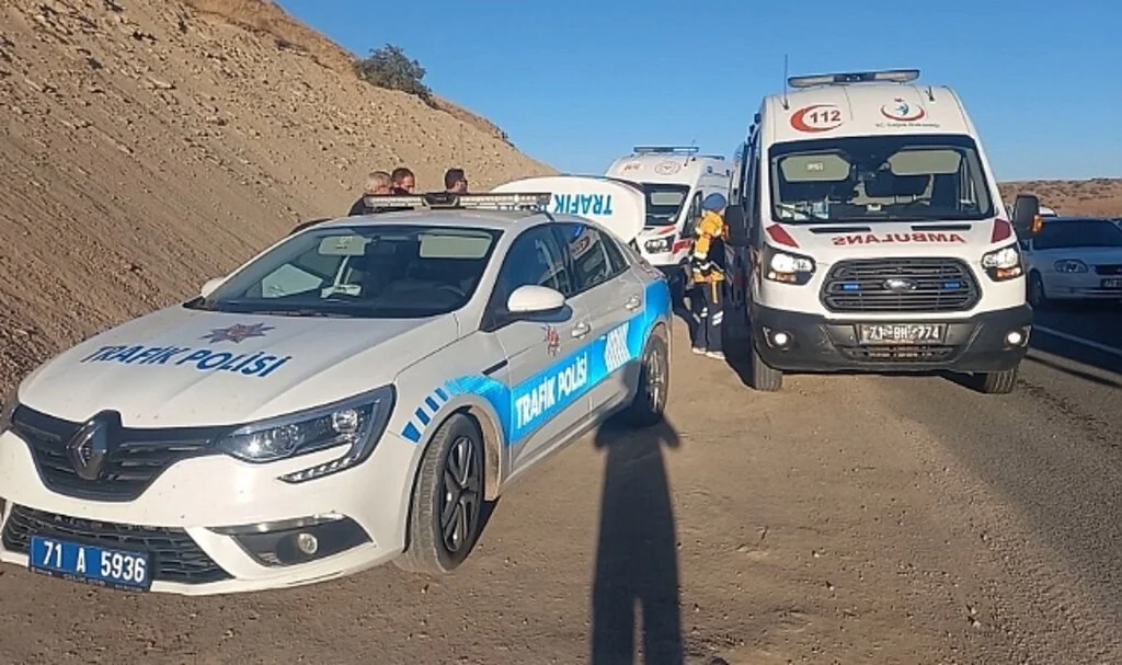Kırıkkale'de zincirleme trafik kazası: 2 yaralı