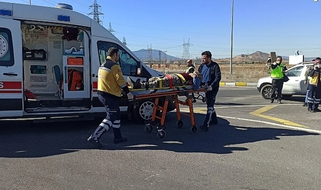 Konya’da trafik kazası: 2 yaralı